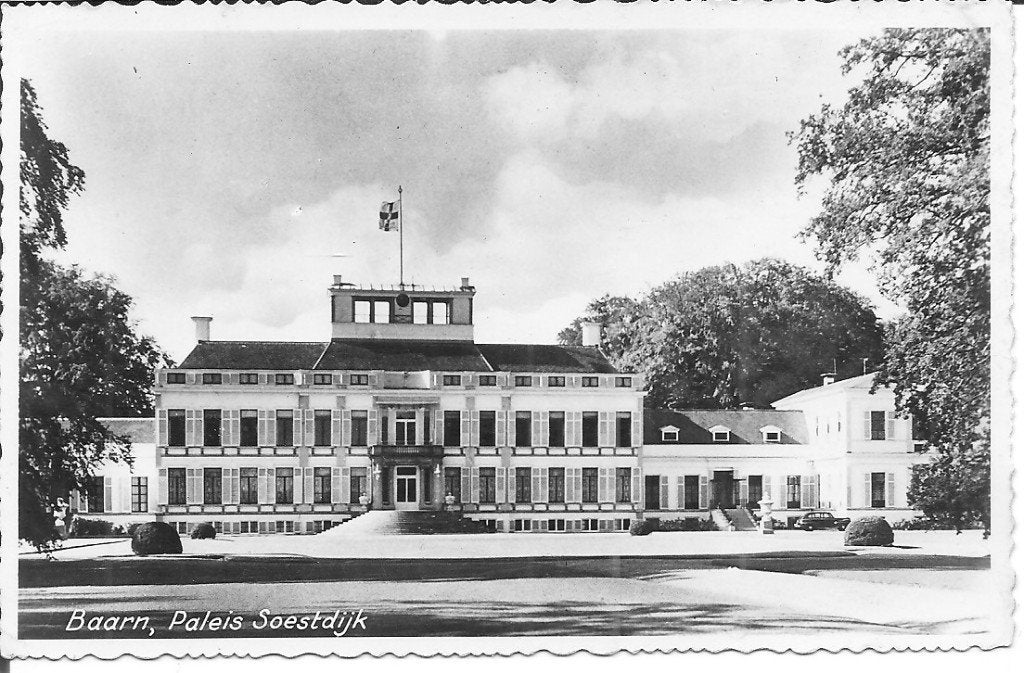 Oude ansichtkaart Paleis Soestdijk, Baarn, Ophalen of Verzenden, 1940 tot 1960, Ongelopen, Utrecht