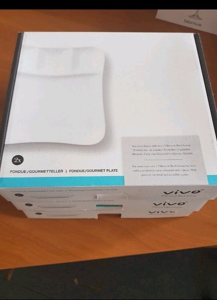 8 ah vivo villeroy en boch porselein borden fondue gourmet, Nieuw, Ophalen of Verzenden, Bord(en), Overige stijlen