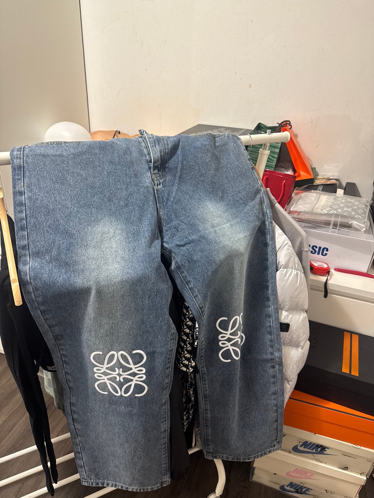 LOEWE Anagam Baggy Jeans, Ophalen of Verzenden, Nieuw, Blauw