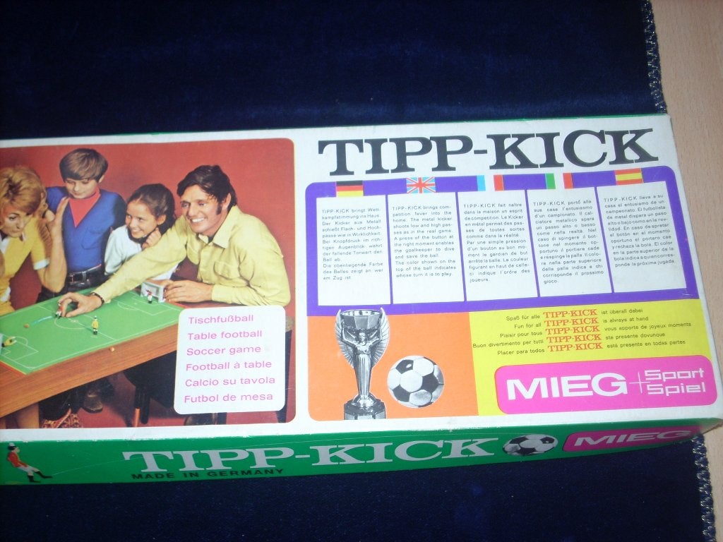 Tipp-Kick- vintage-1970 - tafel-voetbalspel - complete set, Ophalen of Verzenden, Gebruikt
