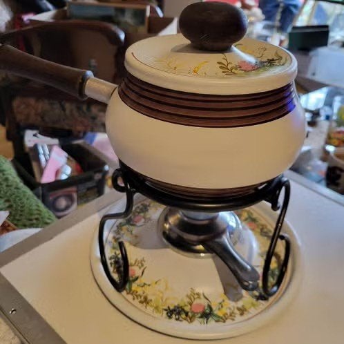 Vintage fondue set, Ophalen of Verzenden, Brander, Fondueset