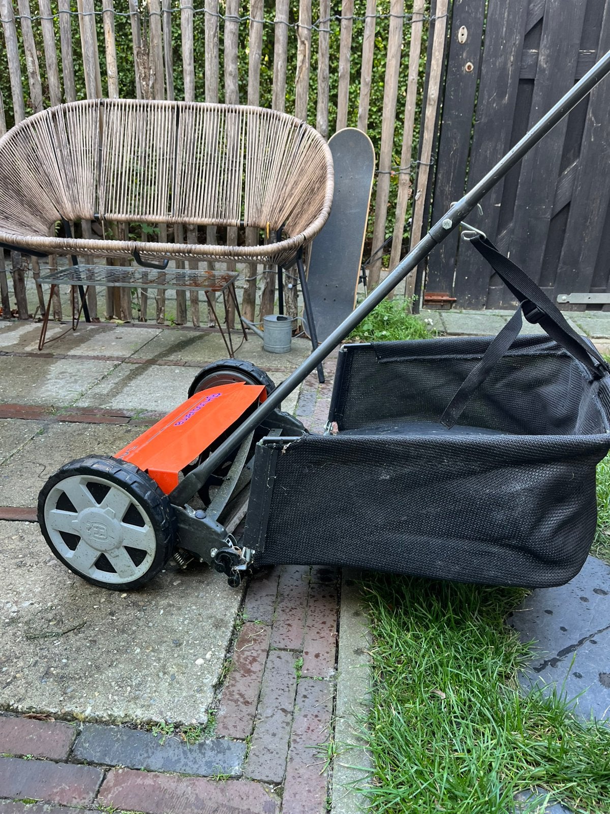 Hasqvarna 540 grasmaaier, Kooimesmaaier, Ophalen, Gebruikt