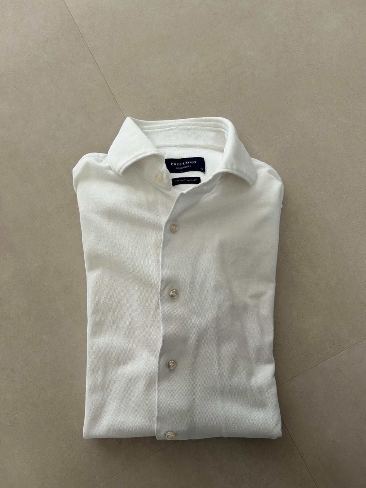 Profuomo overhemd M, Ophalen of Verzenden, Zo goed als nieuw, Blauw