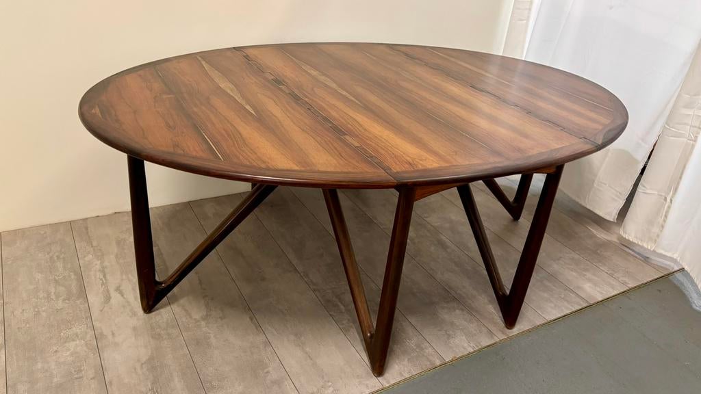 Exclusieve Palissander Eettafel Niels Koefoed, Antiek en Kunst, Antiek | Meubels | Tafels, Ophalen