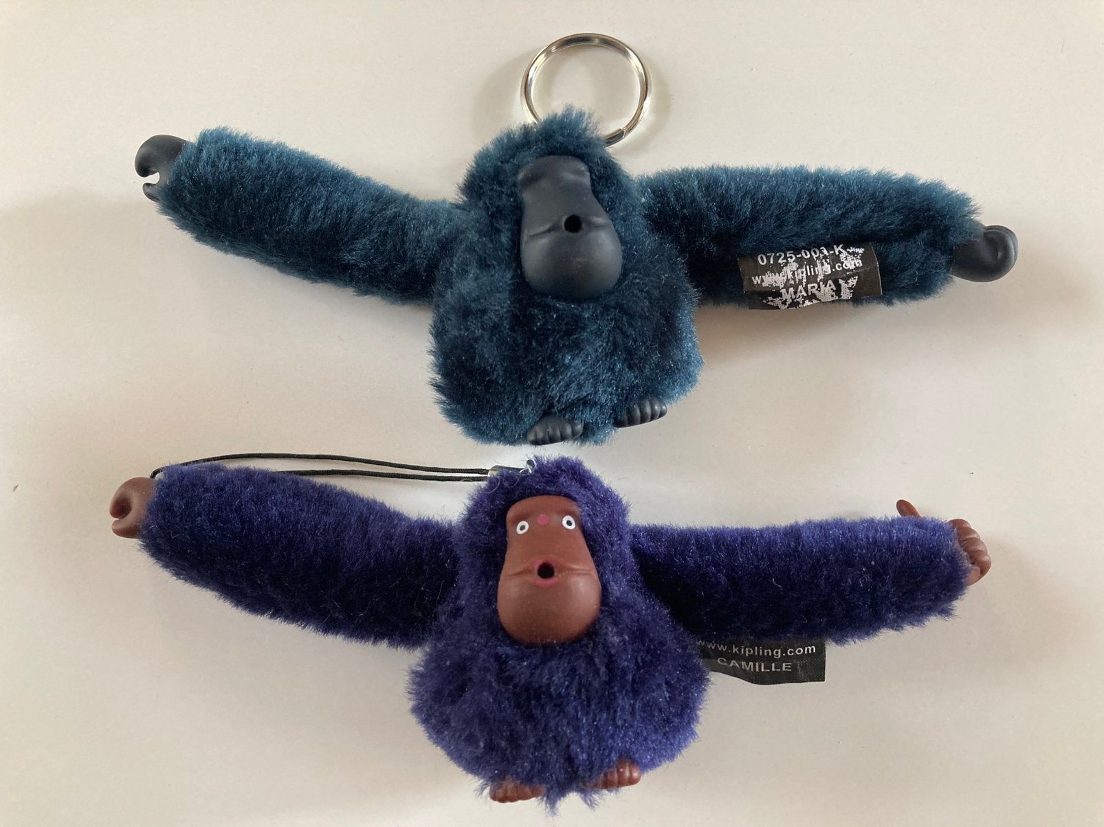 2 Kipling Aap Blauw Prijs is per stuk, Ophalen