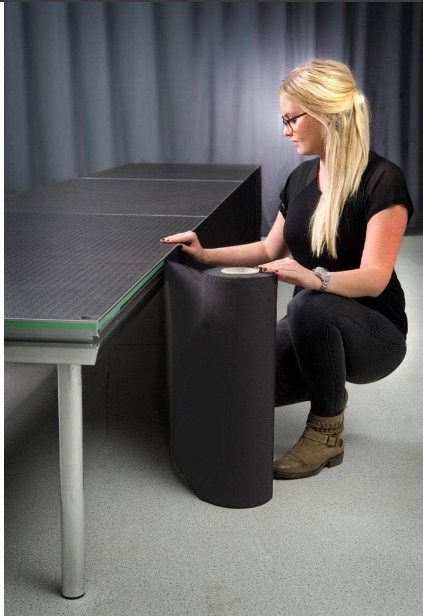 Admiral podiumdoek 40 cm x 60 m zwart - Nieuw, Ophalen of Verzenden, Nieuw
