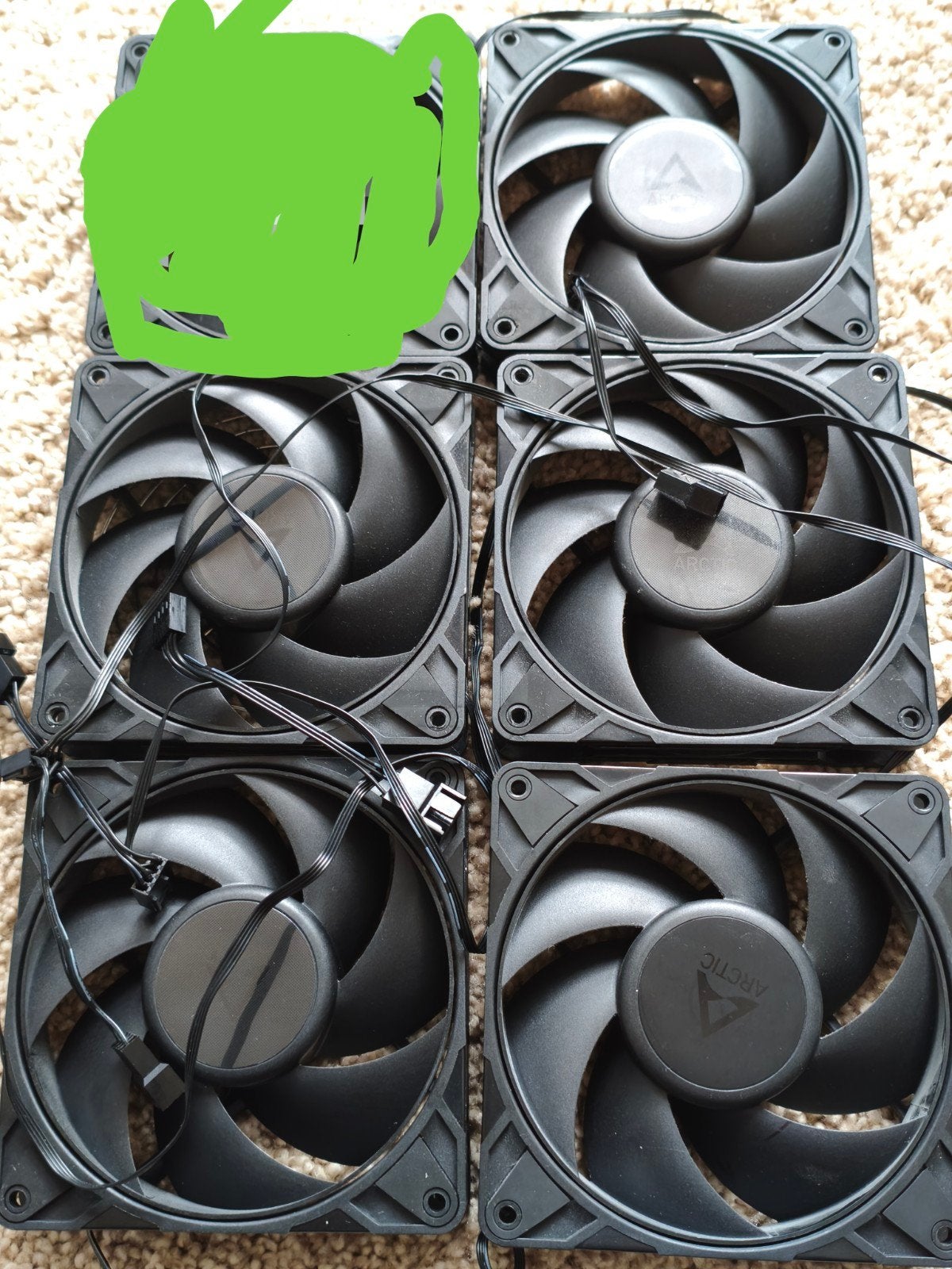 ARCTIC P12 Pro PST 
(Zwart, 5 stuks, 120 x 120 x 25, Ophalen, Zo goed als nieuw, Luchtkoeling