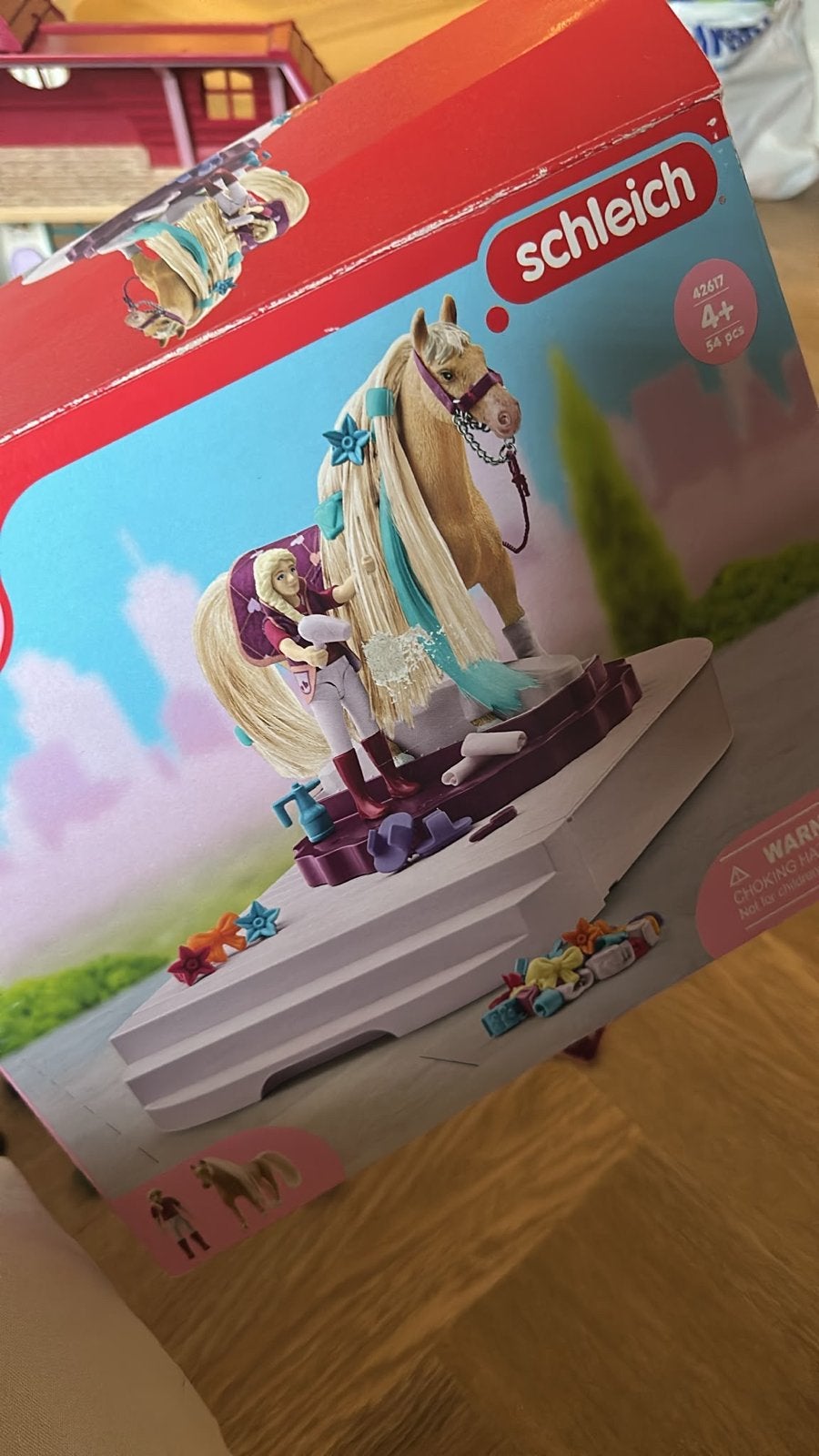 Schleich Horse Club Styling Hoofd met paard en meisje, Ophalen of Verzenden, Nieuw
