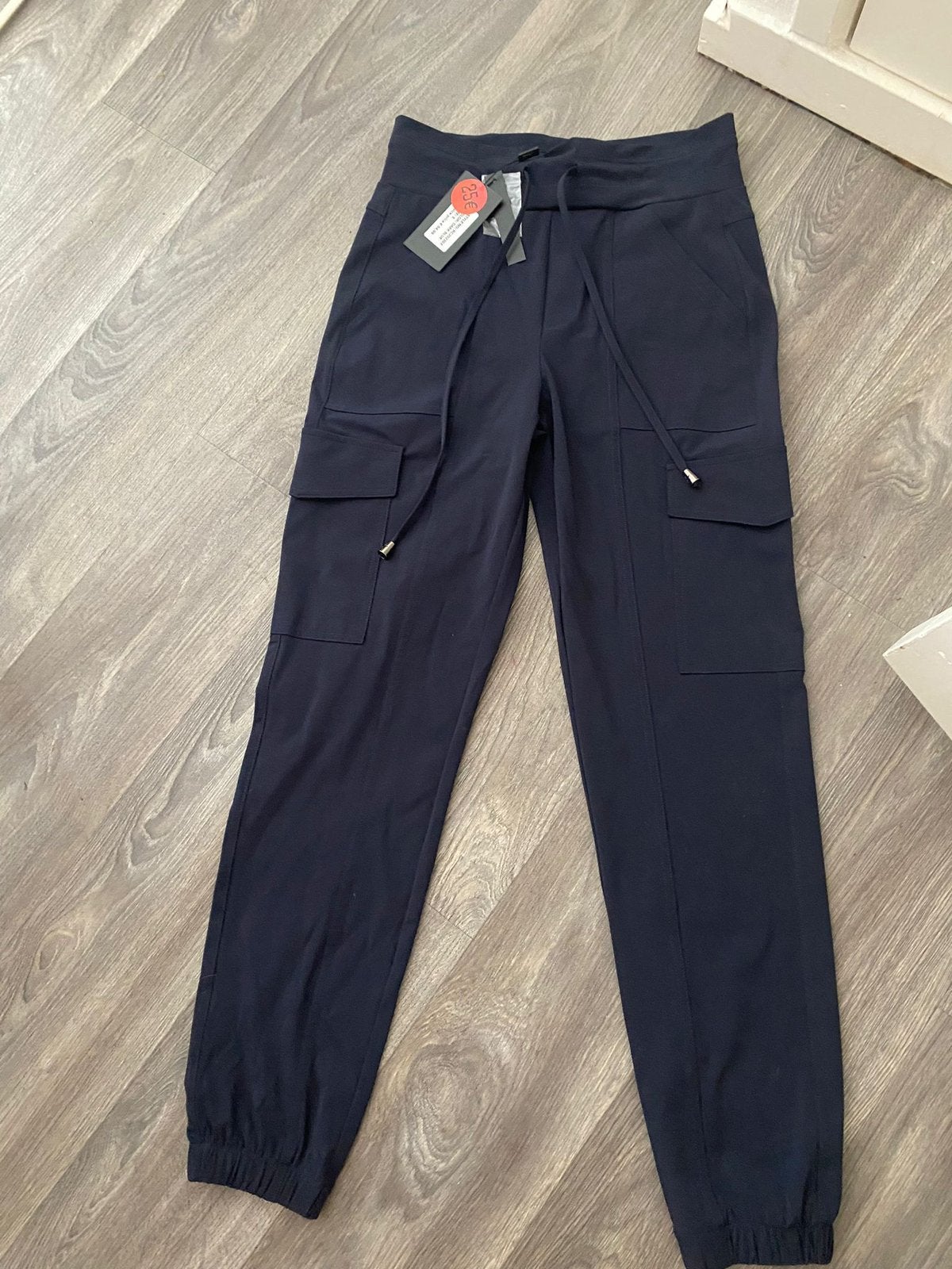 Cargo broek travelstof donkerblauw, Blauw, Nieuw, Ophalen of Verzenden, Maat 36 (S)
