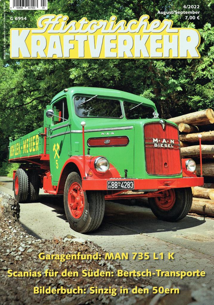 Historischer Kraftverkehr 2022 nr. 4 (o.a. MAN 735 L1 K), Boeken, Verzenden, Gelezen, Algemeen