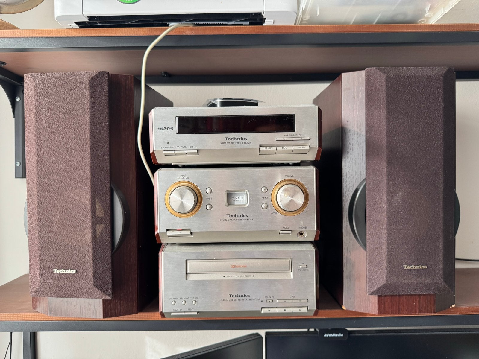 Technics mini component met tape, radio en Bluetooth, Audio, Tv en Foto, Gebruikt, Cassettedeck, Microset, Ophalen