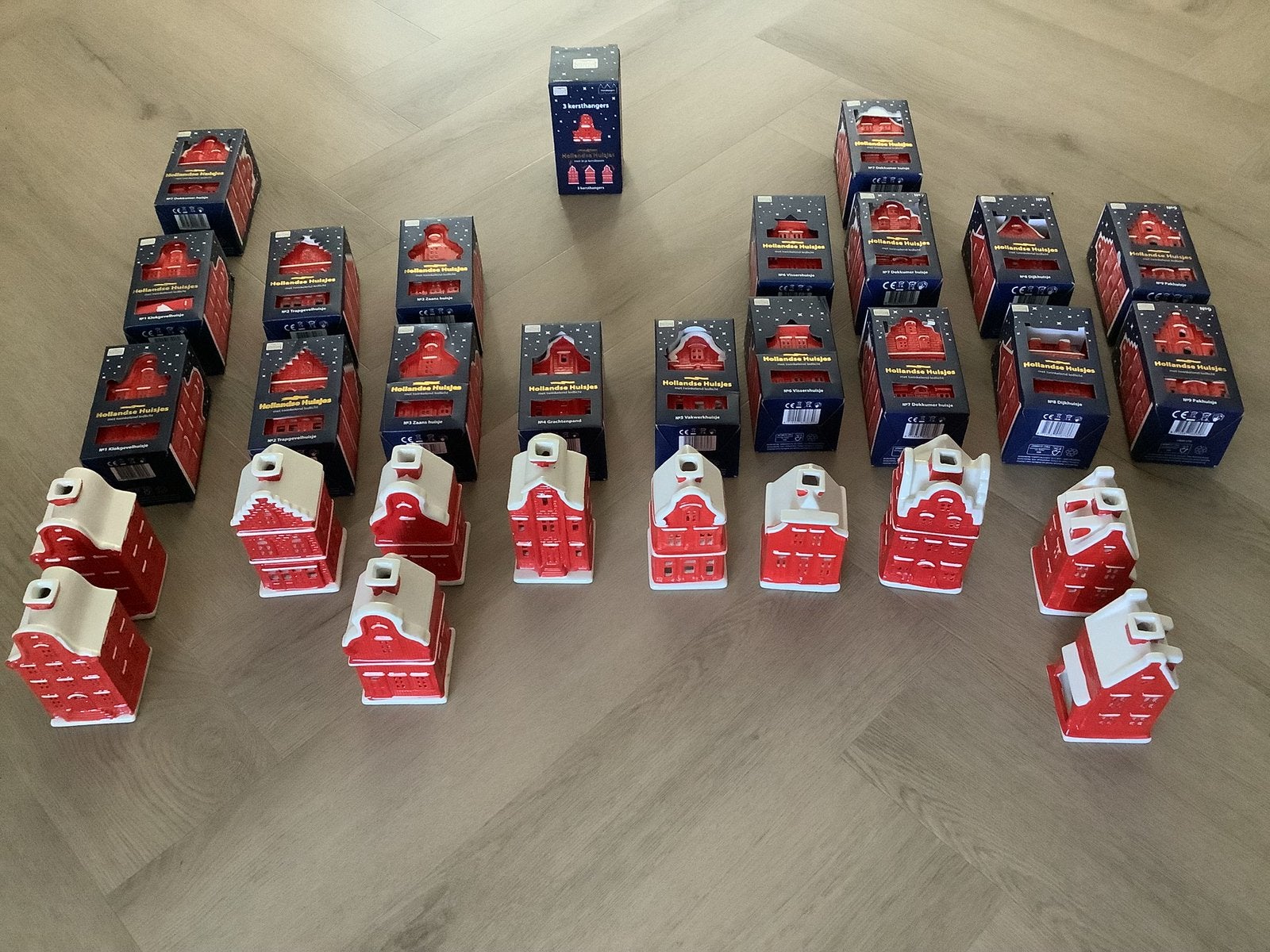 Veel hollandse rode huisjes AH postcodeloterij huisje 1 tm 9, Ophalen of Verzenden, Zo goed als nieuw