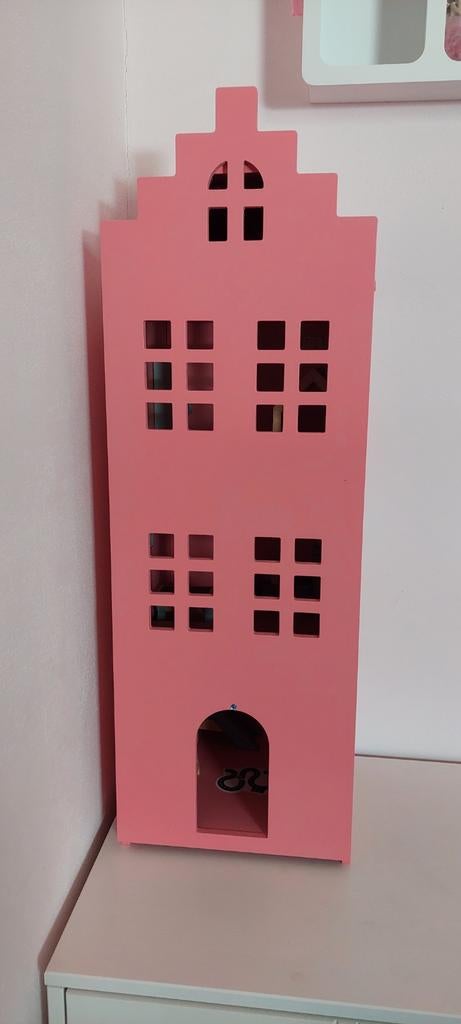 Hema Grachtenpand Poppenhuis Oud Roze met Meubeltjes, Kinderen en Baby's, Speelgoed | Poppenhuizen, Ophalen