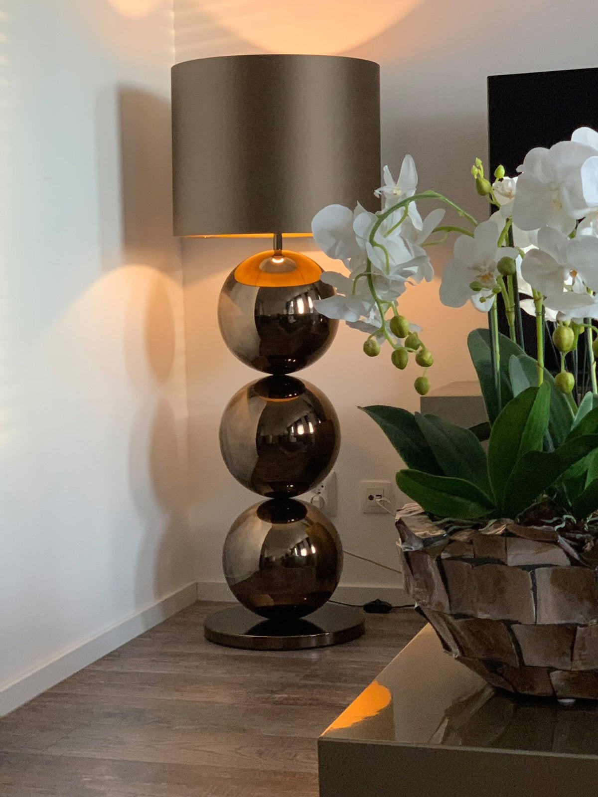 Bol lamp | Eric Kuster, Huis en Inrichting, Lampen | Vloerlampen, Ophalen, Gebruikt, Eric Kuster bollamp, 100 tot 150 cm
