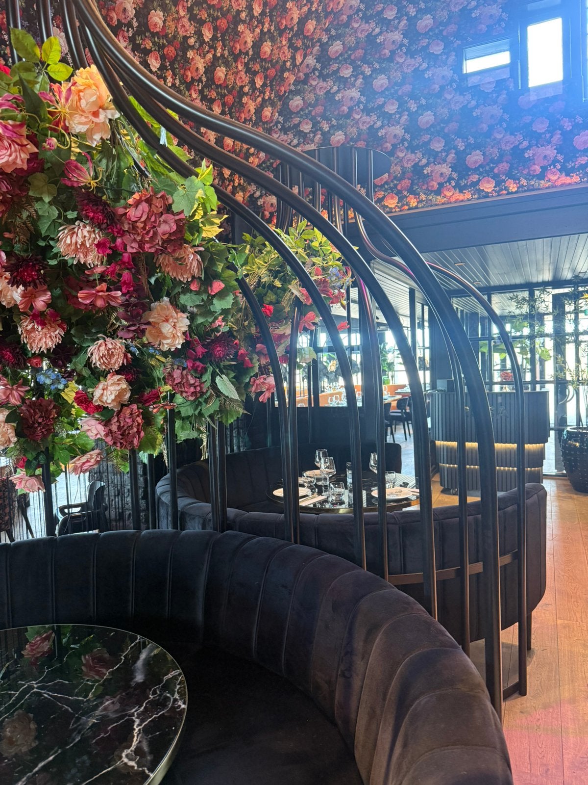 Metalen bloemen prieel 4stuks, Restaurant