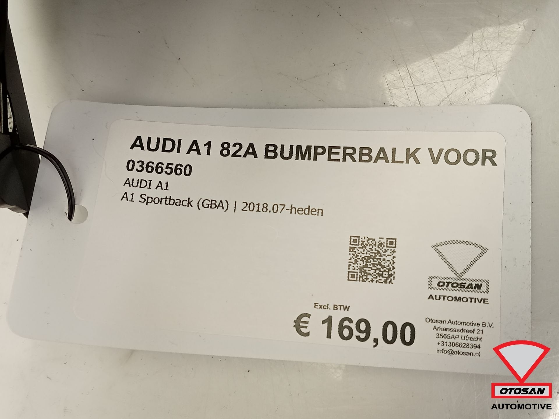 A1 82A Bumperbalk Balk Voor Nieuw! 82A807109, Auto-onderdelen, Voor, AUDI AG, Kundenbetreuung@audi.de, Bumper