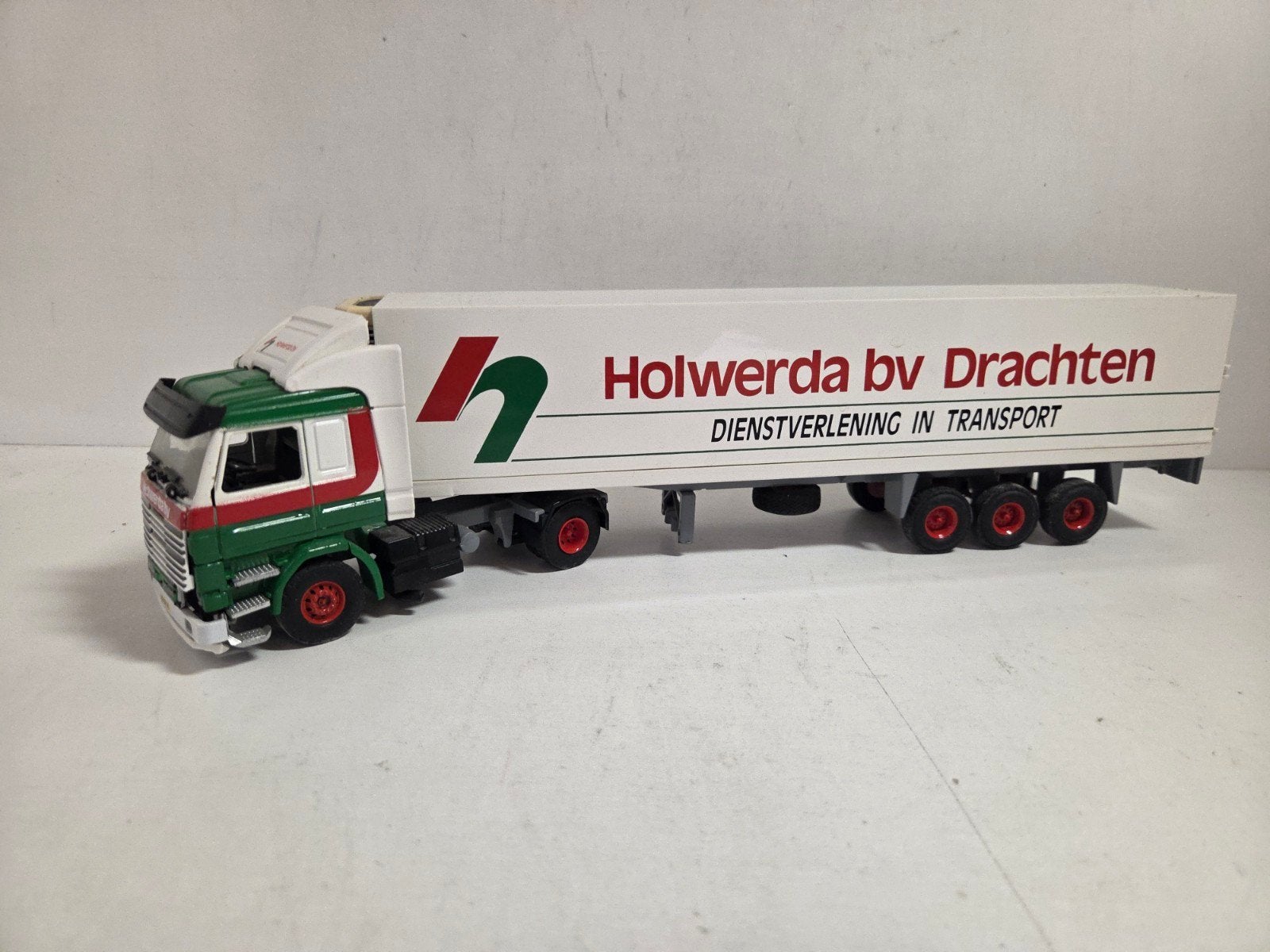 Tekno Scania 143 koeloplegger Holwerda, Hobby en Vrije tijd, Modelauto's | 1:50, ., Zo goed als nieuw, ., Ophalen of Verzenden