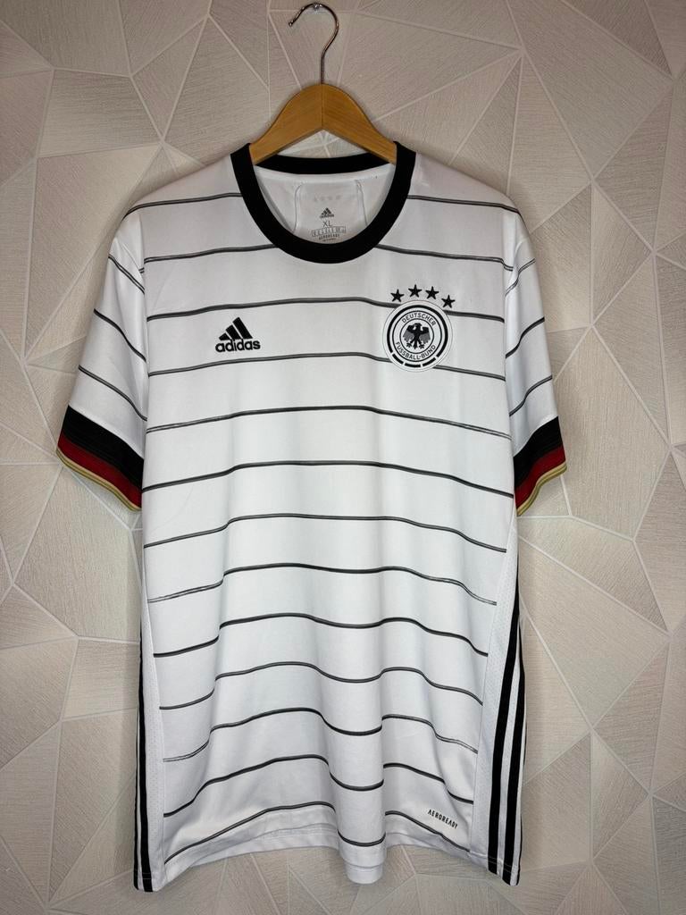 Duitsland Thuis 2020/2021, Sport en Fitness, Voetbal, Maat XL, Ophalen of Verzenden, Zo goed als nieuw, Shirt
