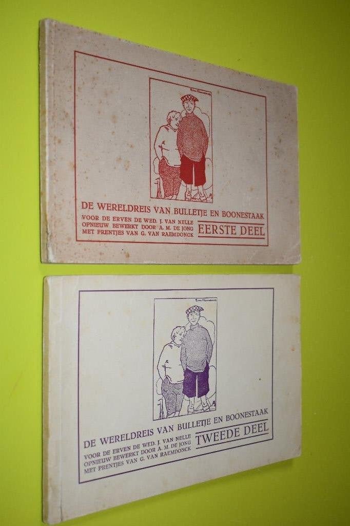 De Wereldreis v. Bulletje en Boonstaak 1e en 2e deel, Meerdere stripboeken, Ophalen of Verzenden, Gelezen