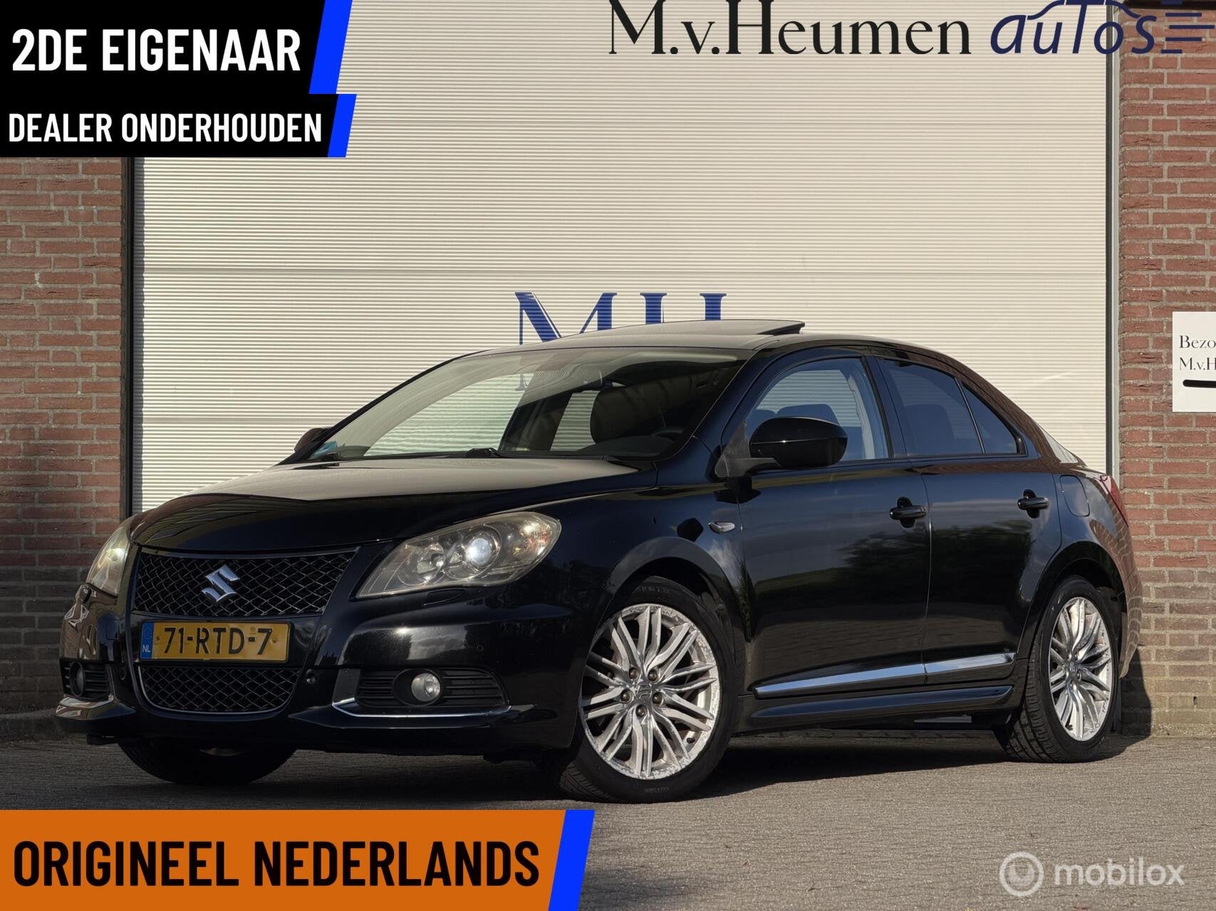 Suzuki Kizashi 2.4 Sport ORG NED 2DE EIG Leder Schuif/kantel, Auto's, Gebruikt, Zwart, 4 cilinders, Zwart