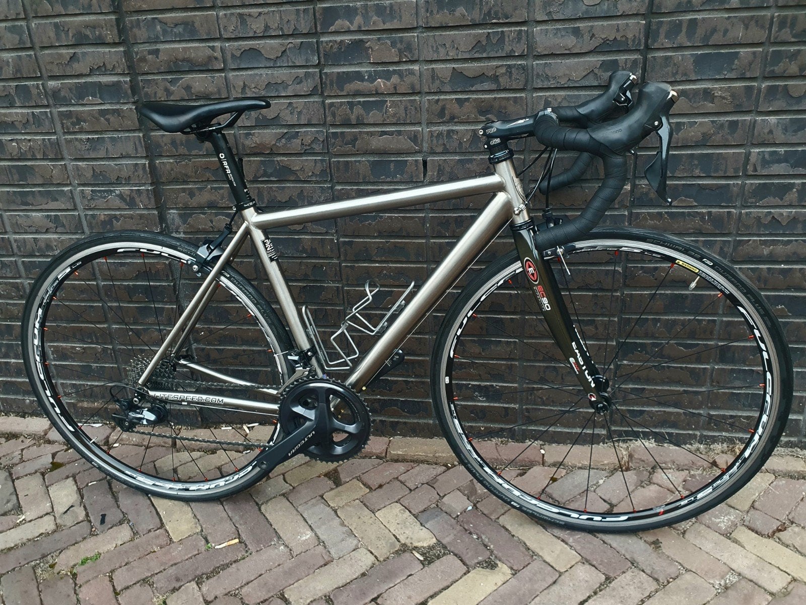 Liteseed titanium Shimano Ultegra 2x11 Dames en Heren Maat M, Fietsen en Brommers, 28 inch, 49 tot 53 cm, Zo goed als nieuw, Dames