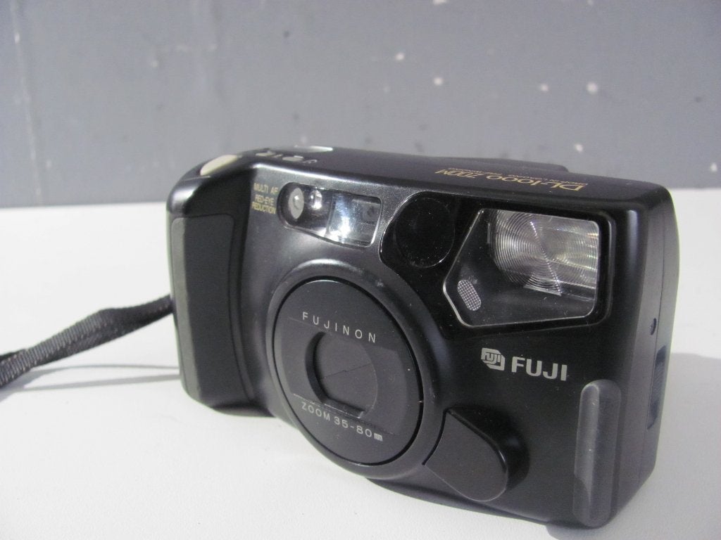 FUJI DL-1000 zoom  drop in loading  pre winding, Ophalen of Verzenden, Zo goed als nieuw, Compact, Fuji