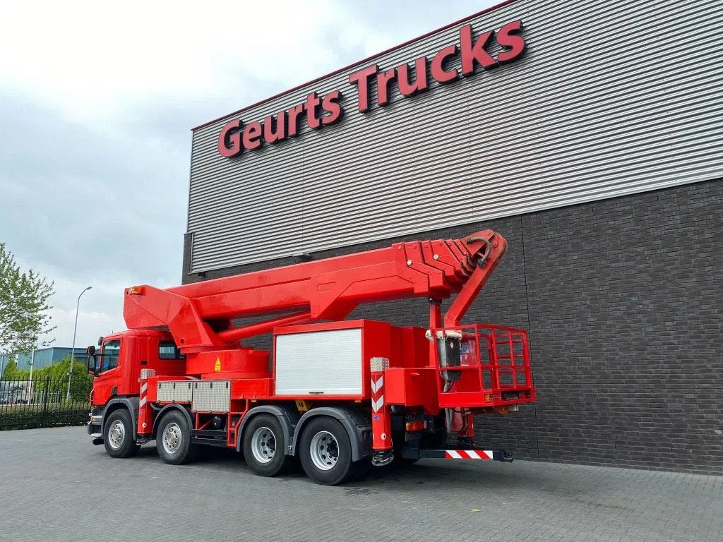 Scania P420 8X4 + BISON PALFINGER TKA 57 KS HOOGWERKER/HUBAR, Auto's, Vrachtwagens, Scania, Bedrijf, Diesel, Te koop