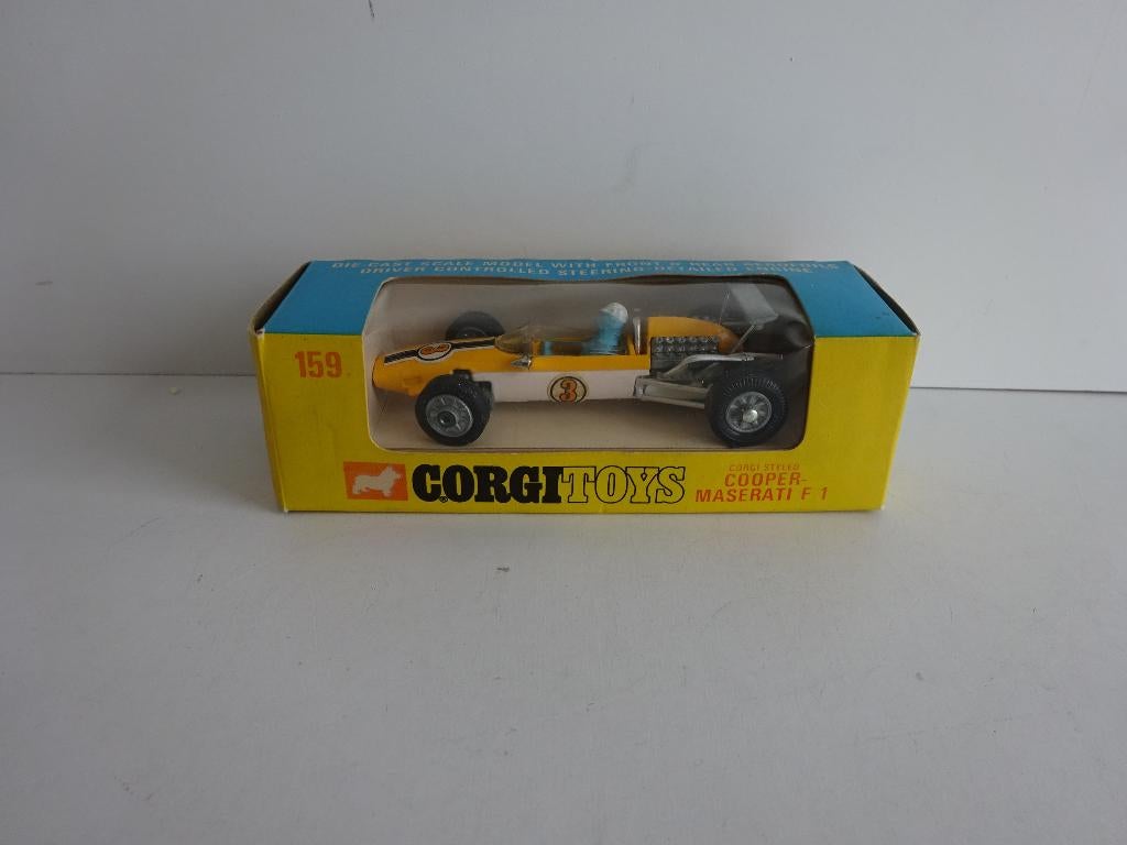Corgi Toys 159 - Maserati F1 - Met gaaf doosje, Ophalen of Verzenden, Zo goed als nieuw, Auto, Corgi