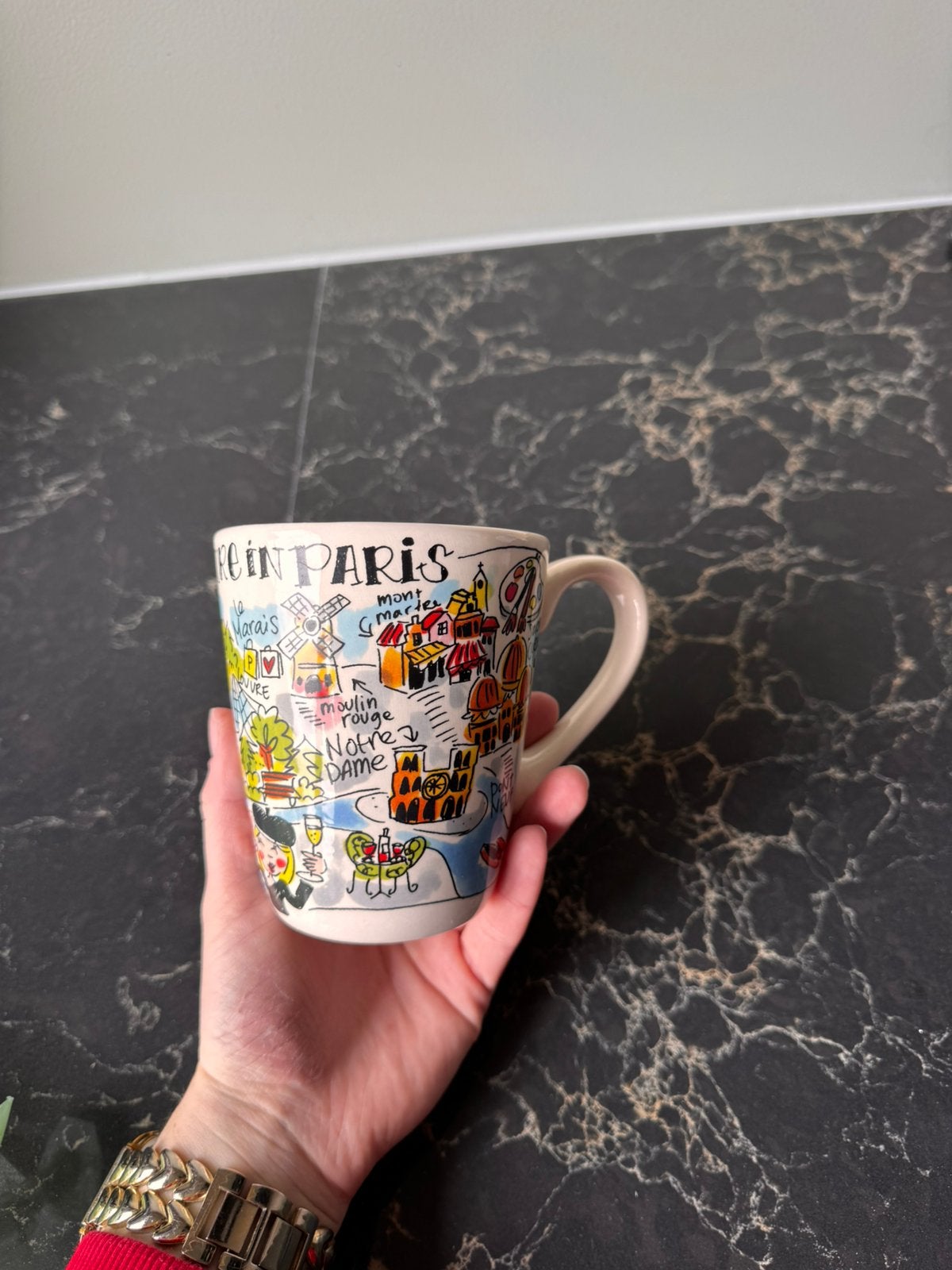 Mok van blond amsterdam., Ophalen, Zo goed als nieuw, Aardewerk, Kop(pen) en/of Schotel(s)