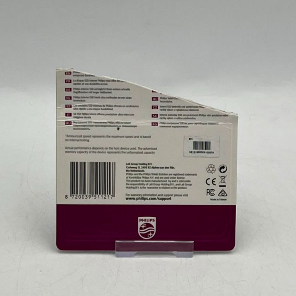 Philips Sata III 2.5'' Interne SSD Ultra Speed 960Gb - Nieuw, Philips, Nieuw, Support@philips.com, Philips Center
Amstelplein 2
1096 BC Amsterdam
Netherlands