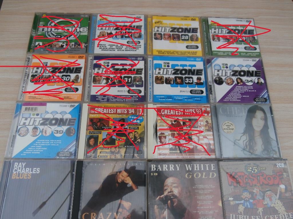 Diverse cds: yorin hitzone met en zonder dvd-radio 538, Ophalen of Verzenden, Gebruikt
