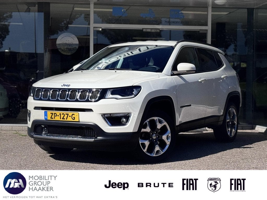 Jeep Compass 1.4 MultiAir Limited 4x4 | Leer | Cruise contro, Auto's, Jeep, Automaat, 450 kg, Gebruikt, Euro 6