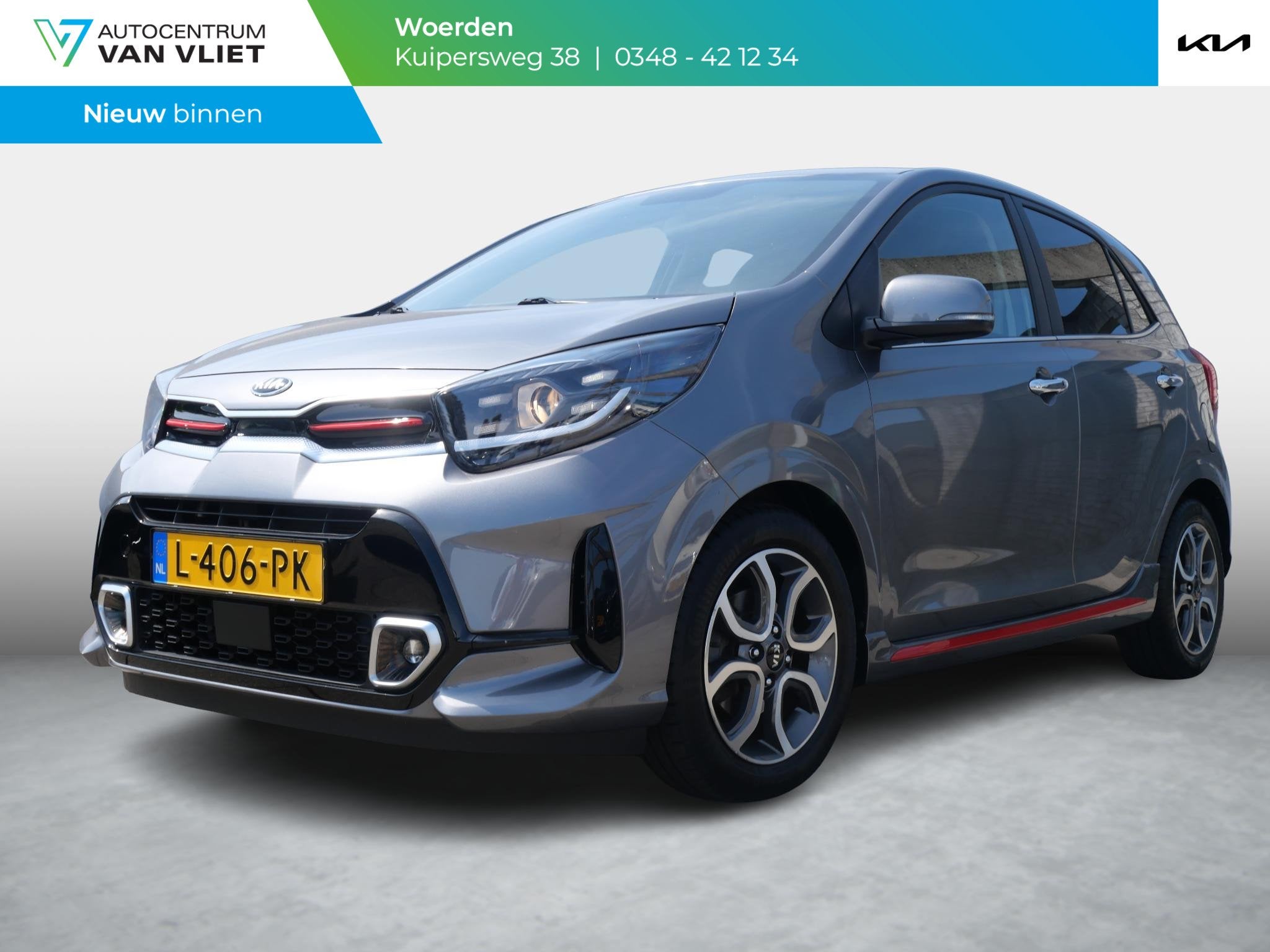Kia Picanto 1.0 DPi GT-Line | Cruise | Clima | Keyless | Nav, Voorwielaandrijving, 12 maanden, Gebruikt, 4 stoelen