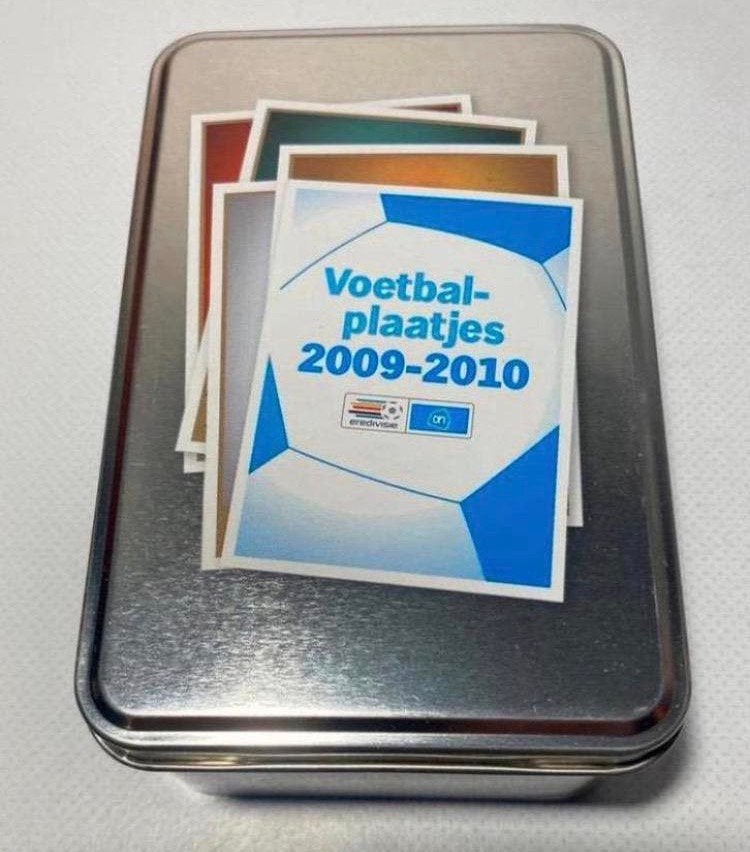 Blikje voor Voetbalplaatjes 2009-2010 van AH., Verzamelen, Ophalen of Verzenden, Zo goed als nieuw, Overige, Overige merken