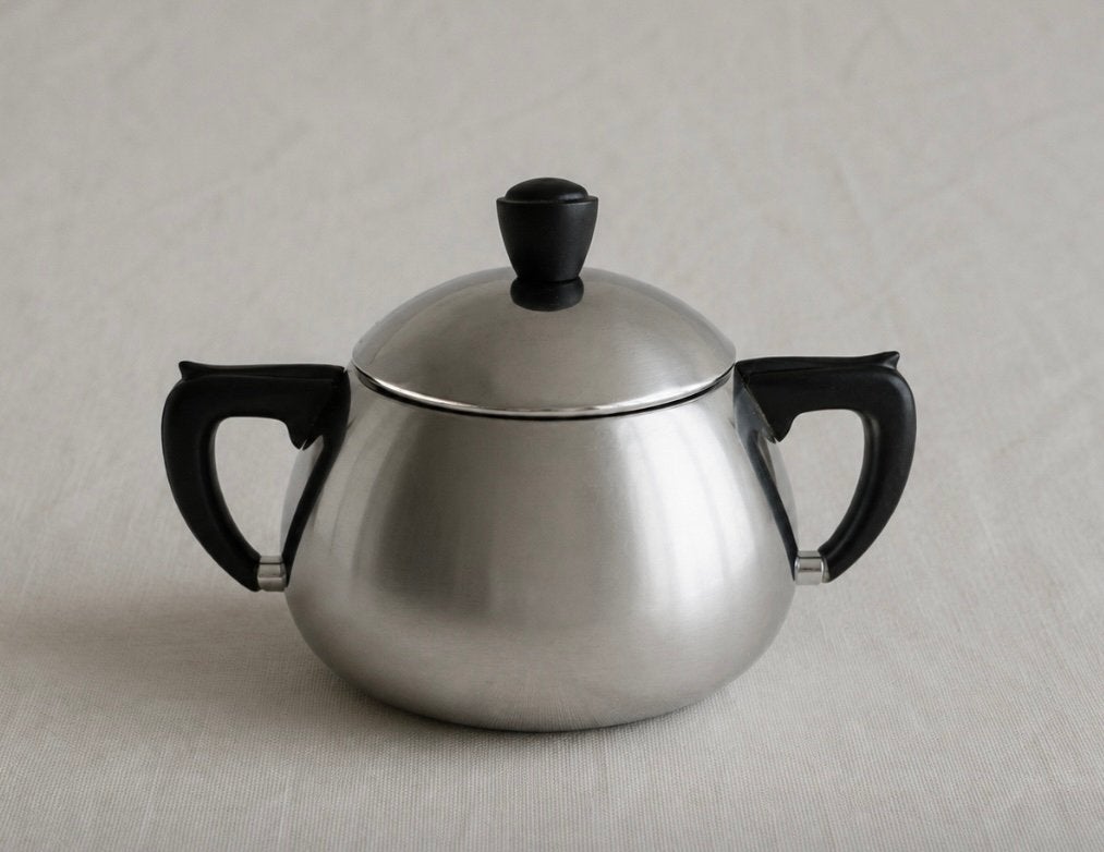 Vintage Demeyere suikerpot - Chroom/Metaal, Gebruikt, Overige merken, Overige typen, Vintage