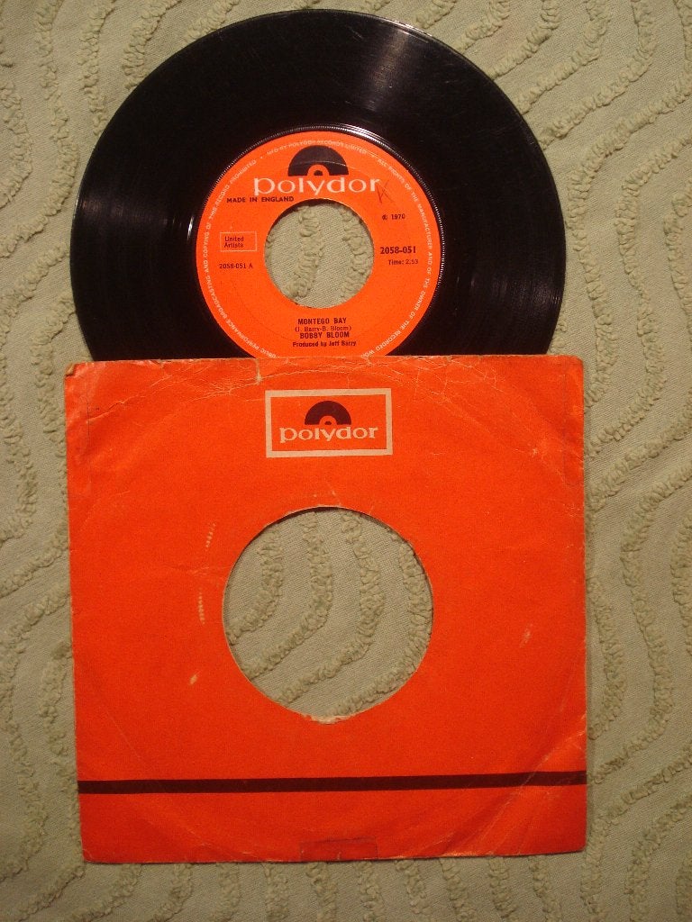Bobby Bloom 7" Vinyl Single: ‘Montego bay’ (UK), Ophalen of Verzenden, Gebruikt, 7 inch, Pop