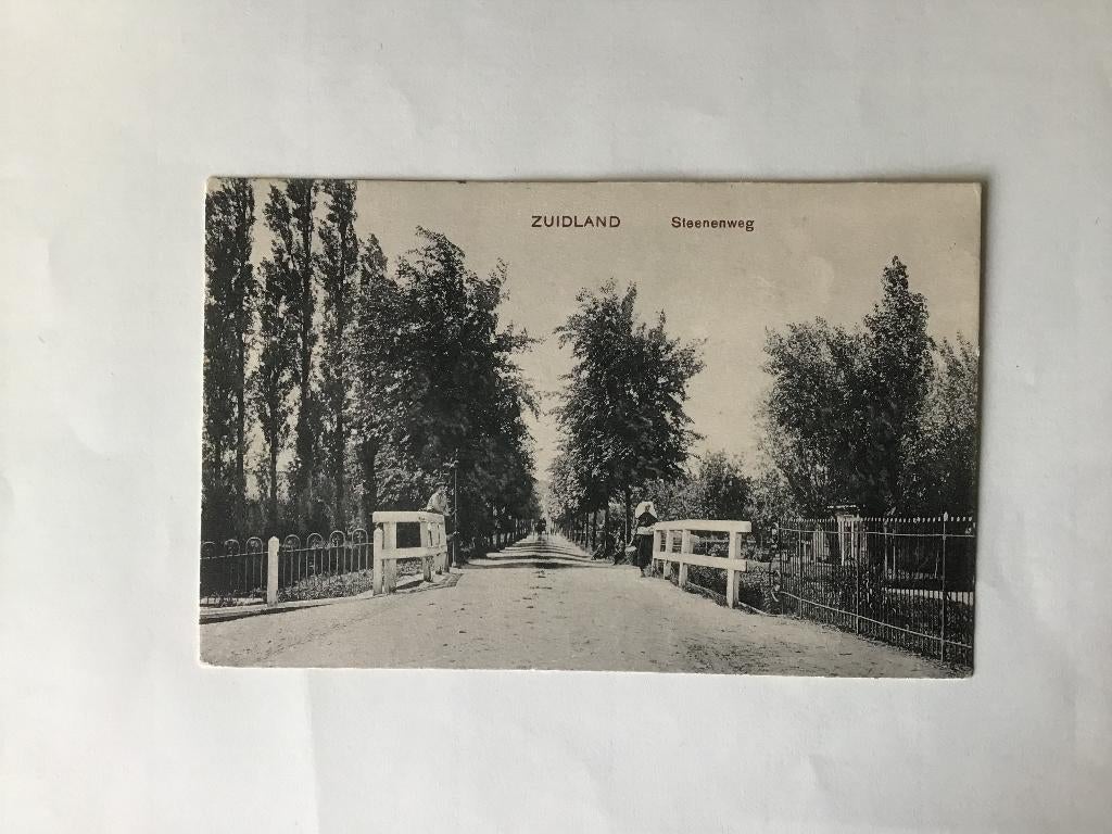 Zuidland Steenenweg Krulmuts 1915-20, Verzenden, Voor 1920, Gelopen, Zuid-Holland