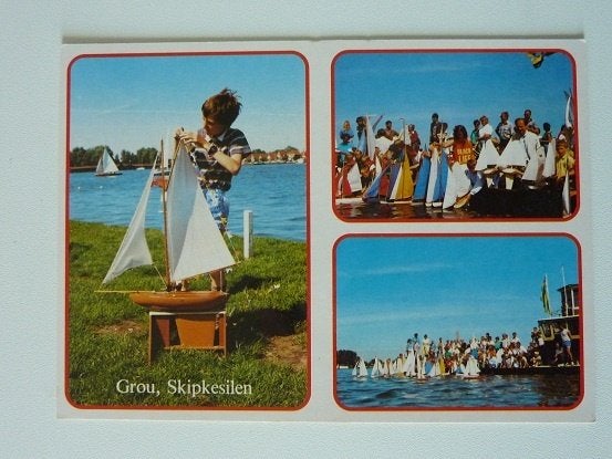 Grouw skipkesilen Jong Frisia - Bruna Grouw ongelopen, Ophalen, 1960 tot 1980, Ongelopen, Friesland