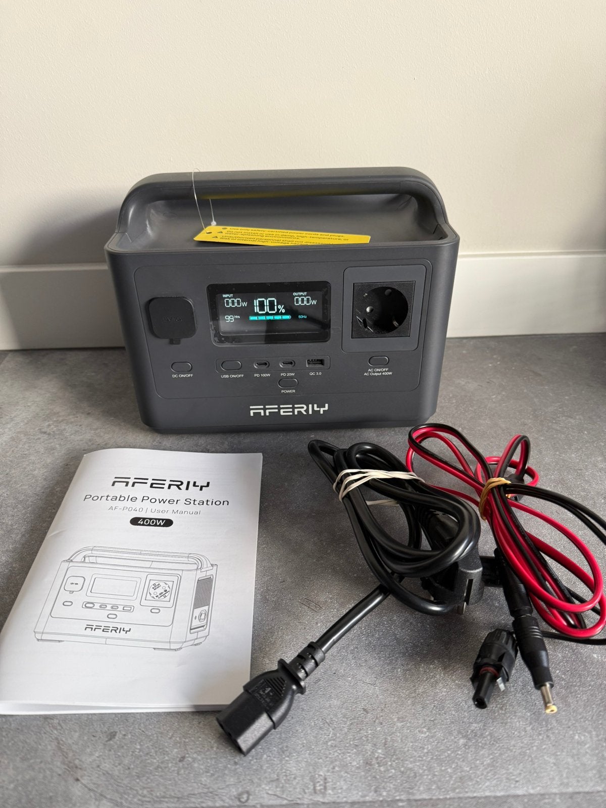 AFERIY Portable Power Station 256wh 400w LiFePO4, Ophalen of Verzenden, Nieuw