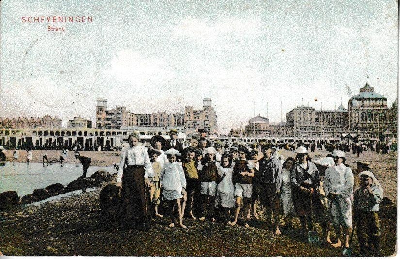 SCHEVENINGEN - STRAND, Ophalen of Verzenden, Voor 1920, Gelopen, Zuid-Holland