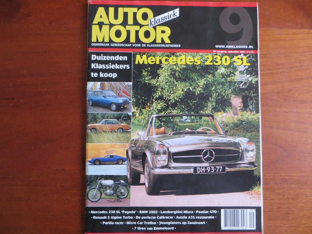 Auto Motor Klassiek 9 2002 Mercedes-Benz 230 SL, Renault 5, Verzenden, Nieuw, Mercedes