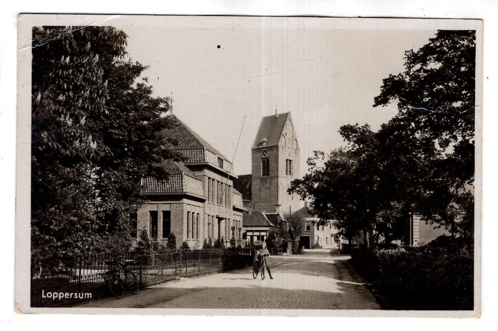 Loppersum  1939, Verzenden, 1920 tot 1940, Gelopen, Groningen
