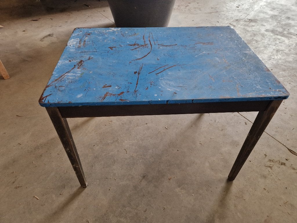 2 stuks houten tafel 70x100cm en 70x110cm €25 per stuk\, Ophalen, Gebruikt, Hout