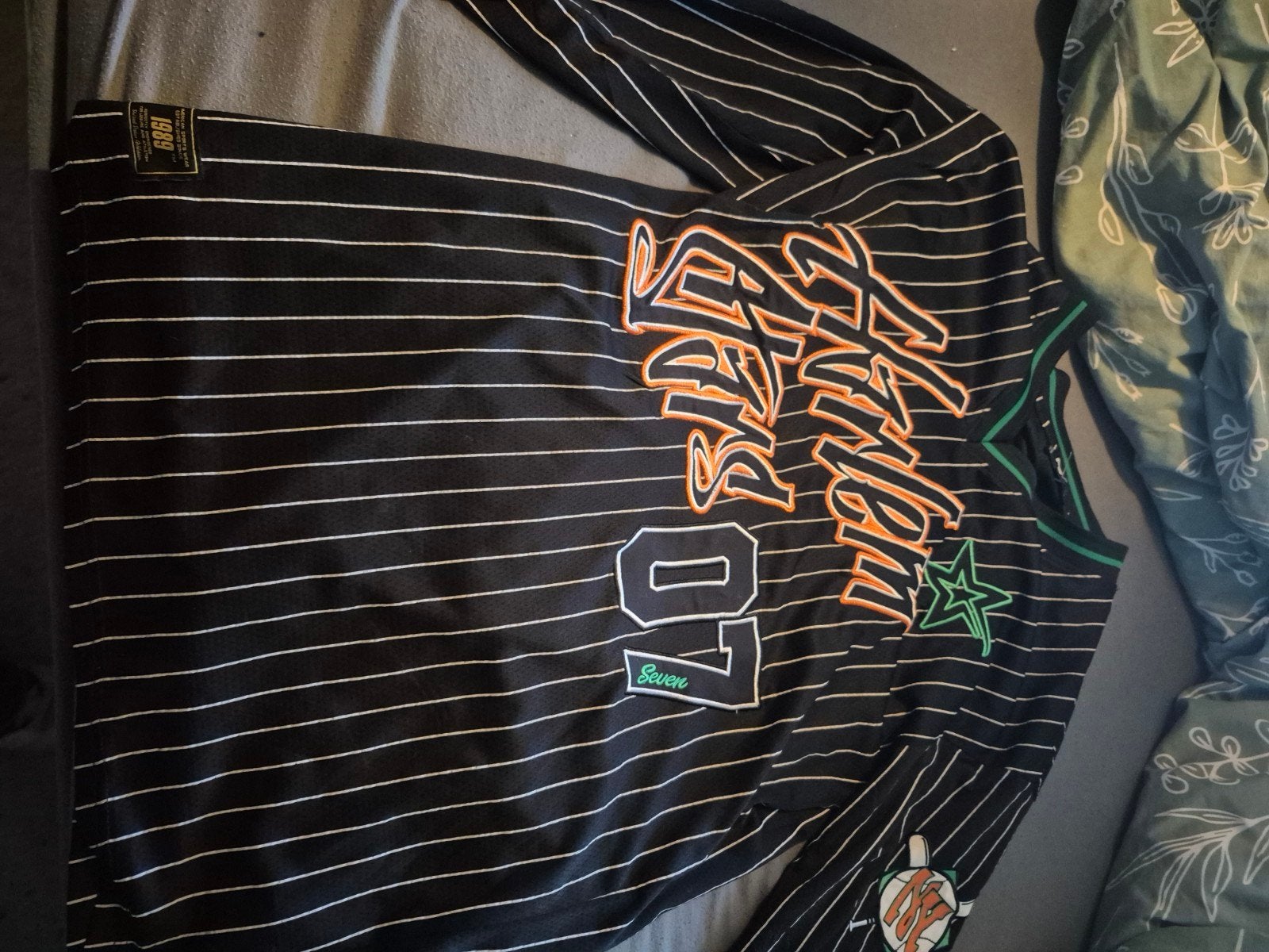 FB Sister Harlem Stars Baseball Shirt Maat S, Zwart, Ophalen of Verzenden, Zo goed als nieuw, Lange mouw