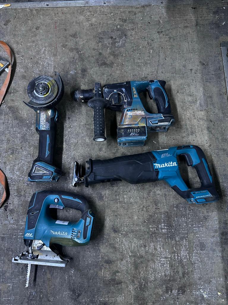 Makita 18V Gereedschapset: Slijptol, Decoupeerzaag, Reciproz, Ophalen of Verzenden, Zo goed als nieuw