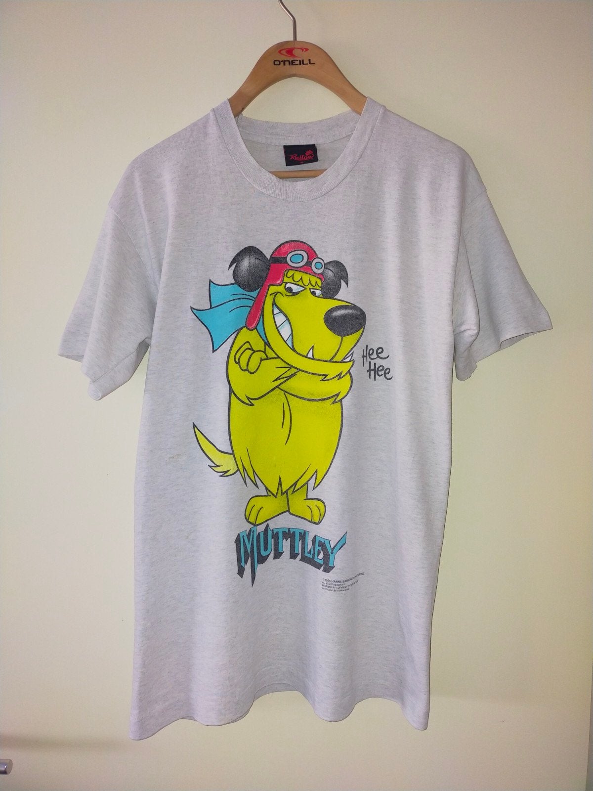 Vintage Muttley Wacky Races T-shirt - Maat M (valt groter), Ophalen, Maat 52/54 (L), Kailua, Grijs