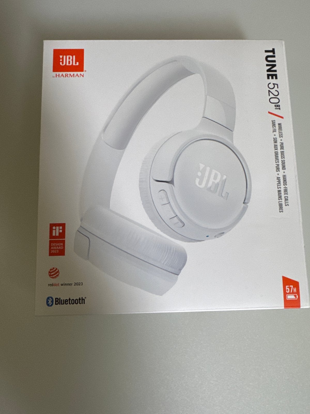 JBL Tune 520BT Draadloze On-ear Koptelefoon Wit, Ophalen, Jbl, Bluetooth, Jbl