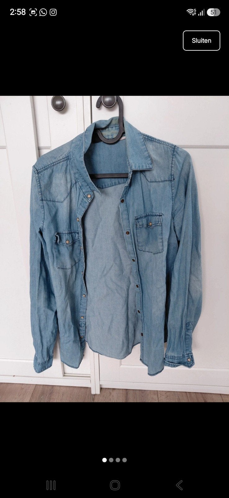 Spijkerblouse, Kleding | Dames, Ophalen of Verzenden, Gedragen, Maat 38/40 (M), Blauw