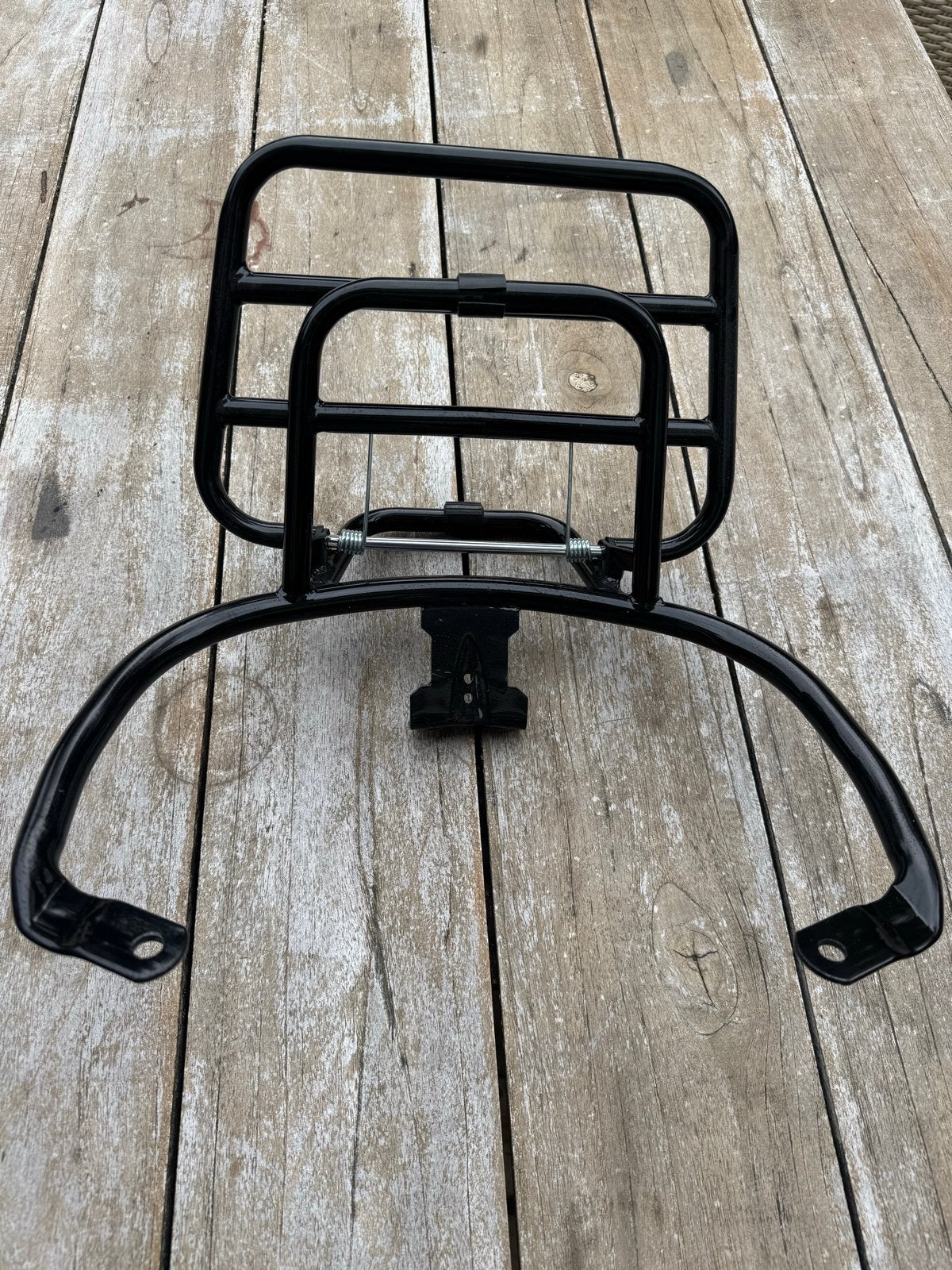 NIEUW Glans zwart bagage rek Vespa, Ophalen of Verzenden, Nieuw, Overige typen, Vespa
