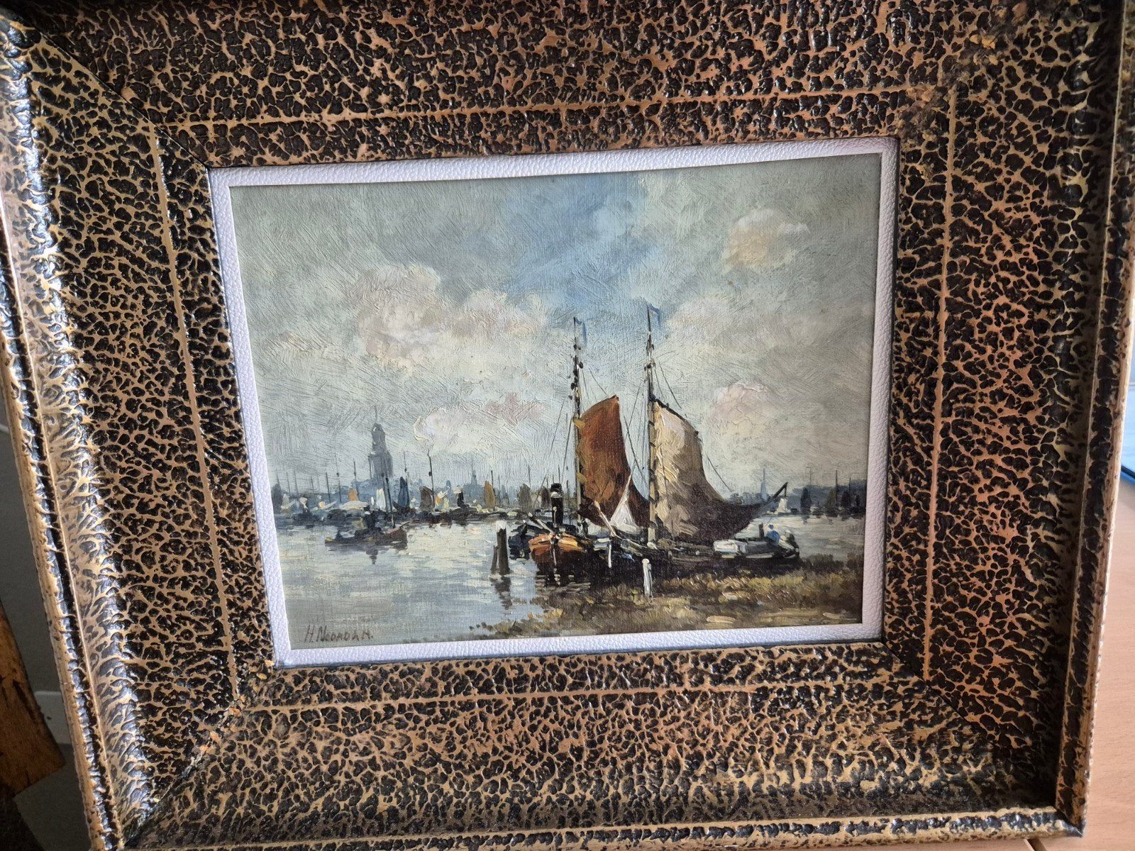 Maritiem schilderij van H. Noordam, Ophalen
